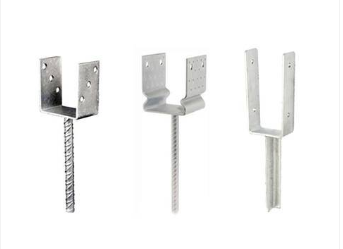 4mm Galvanised Shape Stamping Parts Post Fence Foot Anchors for Fixing and Connecting