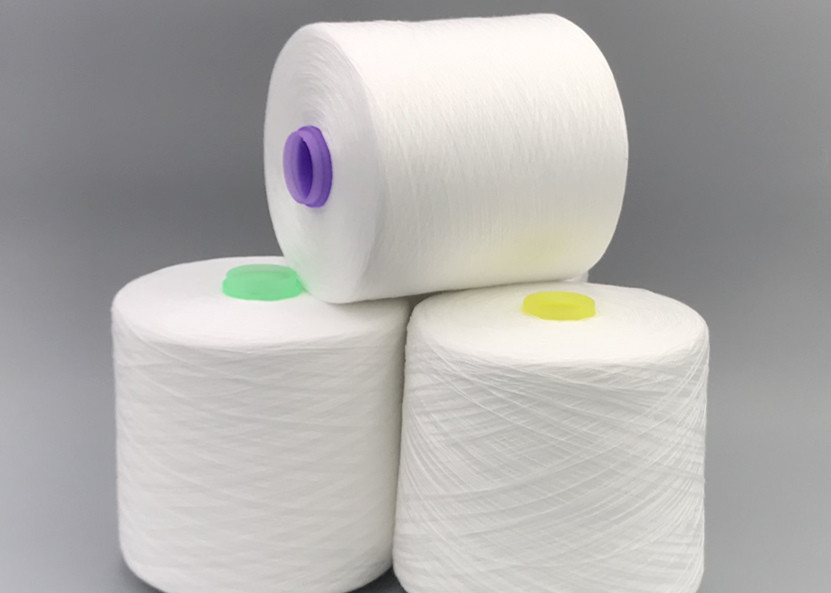 High Quality Manufacturer Wholesale 40/3 JMT Brand Spun Raw White Polyester Yarn