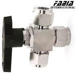 Water High Pressure Stainless Steel 3 Way Ball Valve Manual T Type
