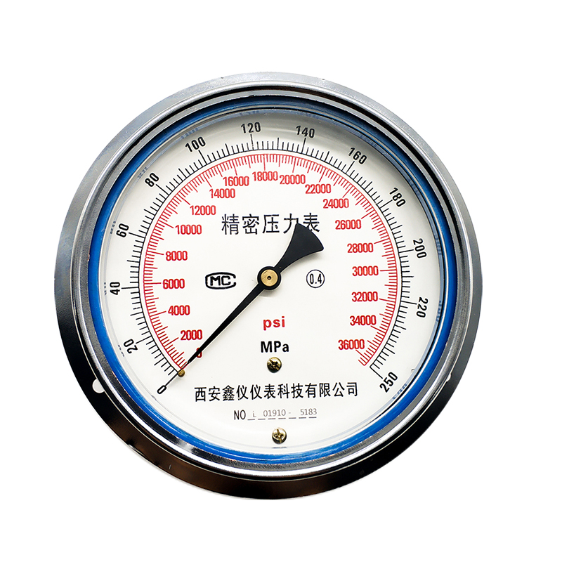 XINYI Double Scale Pressure Gauge Precision Hydraulic Oil Pressure Gauge Stainless Steel