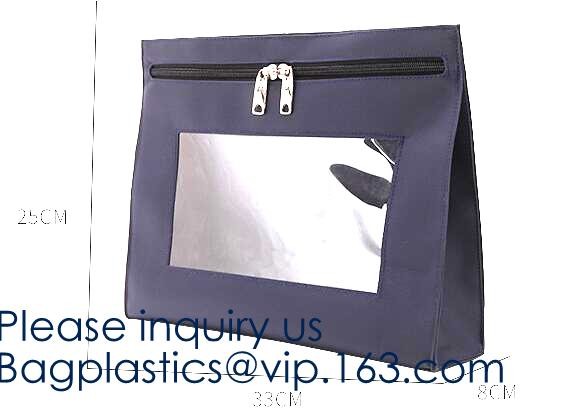 Zipper Vinyl PVC Leather Bank Deposit Bags Bank Deposit Bag With Key Ring,Locking Courier Bag 1000 Denier Nylon Combinat