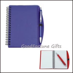 Quality Sell Gift Plastic Notebook With Pen Diary Printed Logo wholesale