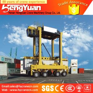 Quality 40t rubber tyre stacking container low profile Container gantry crane, staddle carrier wholesale