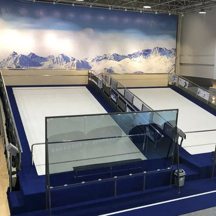 Plastic Artificial Ski Surface 25mm Artificial Snow Surface UV Resistance