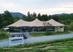 Triple Top Luxury Glamping Tents For Hotel Restaurant Temperature Resistance