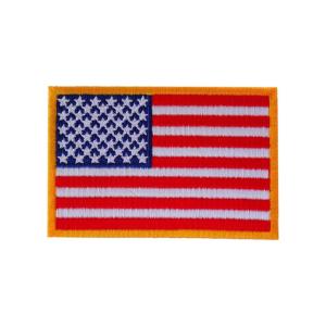 Quality Embroidered USA National Flag Patches Iron On / Sew On / Velcro wholesale