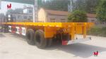 CCC Axle Truck Semi Trailers 40t Flatbed Tractor Trailer