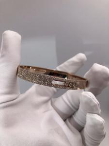 Quality 18K Gold Bracelet with Moveable 3 Diamond wholesale