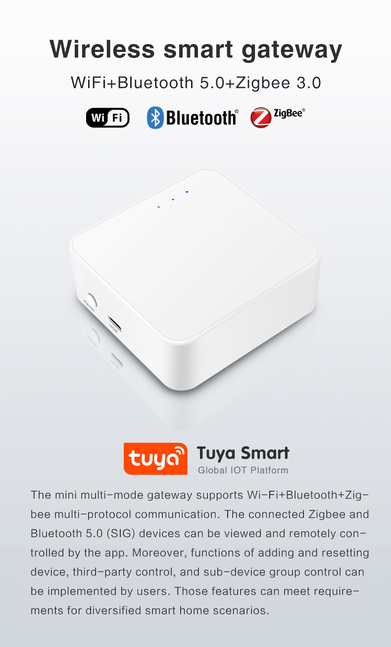 Automation Tuya Wireless Smart Gateway Support Alexa / Google Assistant