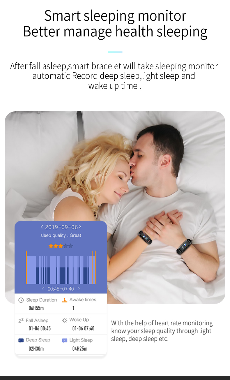 Smart 2 In 1 BT ECG Smart Watch IP67 Heart Rate Monitor Wristband