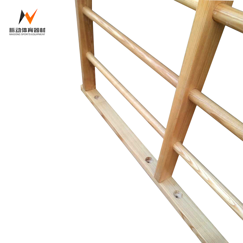 Sturdy Construction Indoor Wooden Ladder for Gymnastics 9 Stepper Wall Home Exercise