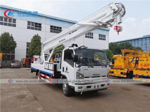 Quality 98hp ISUZU 22 Meters Aerial Bucket Truck With Hydraulic Cage wholesale