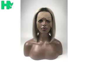 Quality High Density Real Human Hair Wigs For Women Silky Straight Wave Medium Brown wholesale