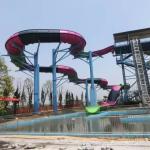 Family Fun Exciting 2-3 Person Water Slide Aqua Park Slide Fiberglass