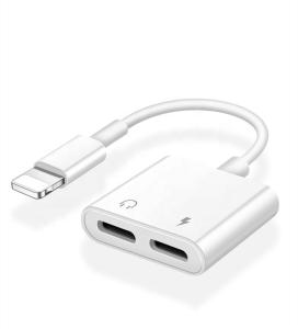 Quality Universal 2 In 1 Audio RoHS Lightning Adapter Cable wholesale