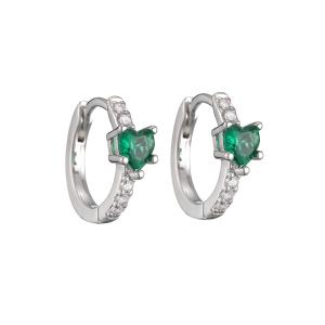 Quality 925 Silver Crystal Hoop Earrings wholesale