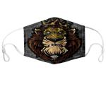 Animal Tiger Printed Activated Carbon Filter Face Mask