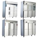Commercial Vertical Freezer for Kitchen Cooling Large-Capacity Stainless Steel