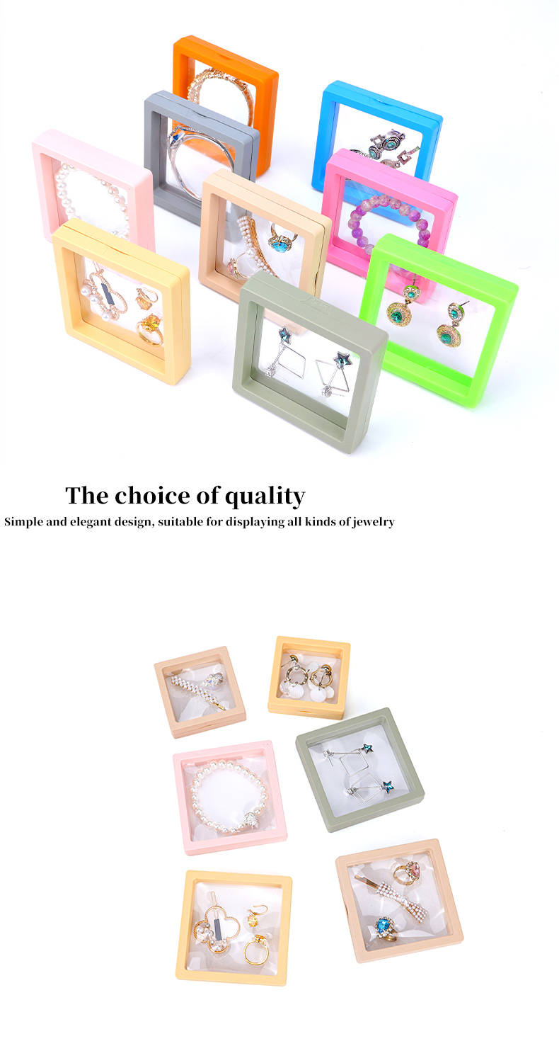 Jewelry PE Membrane Suspension Box , Jewelry Display Box Customized Size
