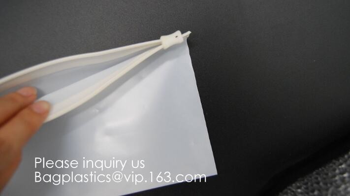 PLA compostable Clear poly custom printed plastic k bags,APPAREL Dress k Bag,garment packaging bag, bagease