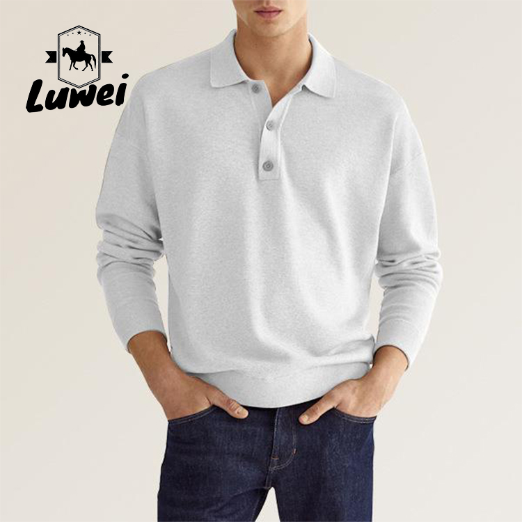 Personalised Adult Cotton Polo T Shirts Collar Business Anti Wrinkle