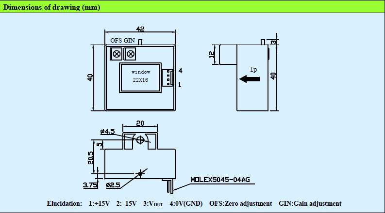 Hall Effect Current Transducer For Welding Machine / Automation Equipment CS600N