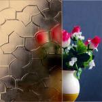 Decorative Building Material 4mm-6mm Bronze Patterned Glass for Interior