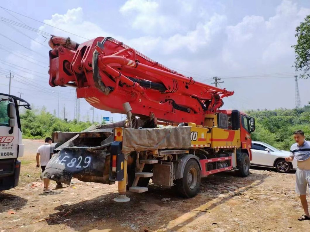 2021 SA Ny 39m Used Concrete Pump Truck Concrete Mixer Machine Heavy Equipment Truck Mounted Pump