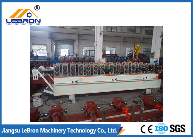 Hydraulic Cut Corrugated Roof Sheet Roll Forming Machine PLC Control PG And PI Material