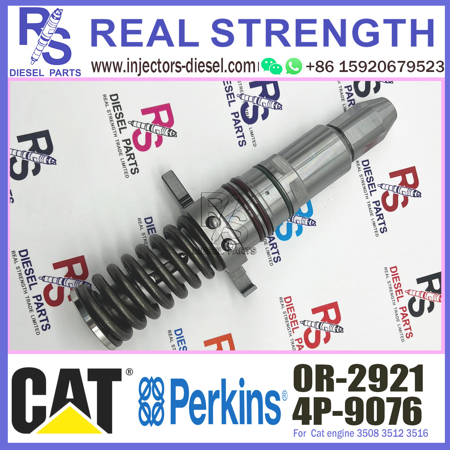 Diesel Fuel Cat 3512 Injector 4P9076 4P-9075 0R-3051 0R-2921 4P-9076