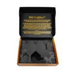 Customized Logo Acceptable Black Paper Zipper Corrugated Packaging Shipping