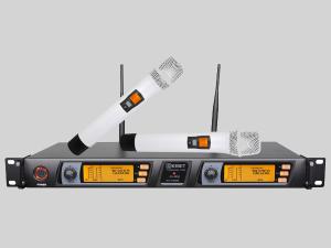 Quality New two channels KTV IR frequency wireless microphone KU-3032 wholesale