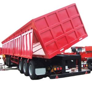 Quality 13 Tons Axles Side Dumping Cargo Trailer Truck for Rebar Transportation Requirements wholesale