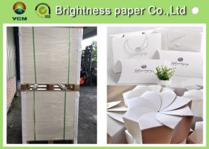 Quality Glossy Coated Solid White Board , Carton Board Sheets For Making Postcard wholesale