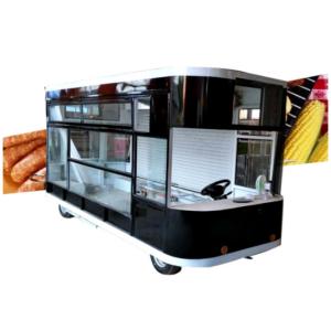 Quality L420cm*W180cm*H230cm 600kg Silver Mobile Food Trailer 220V/380V wholesale