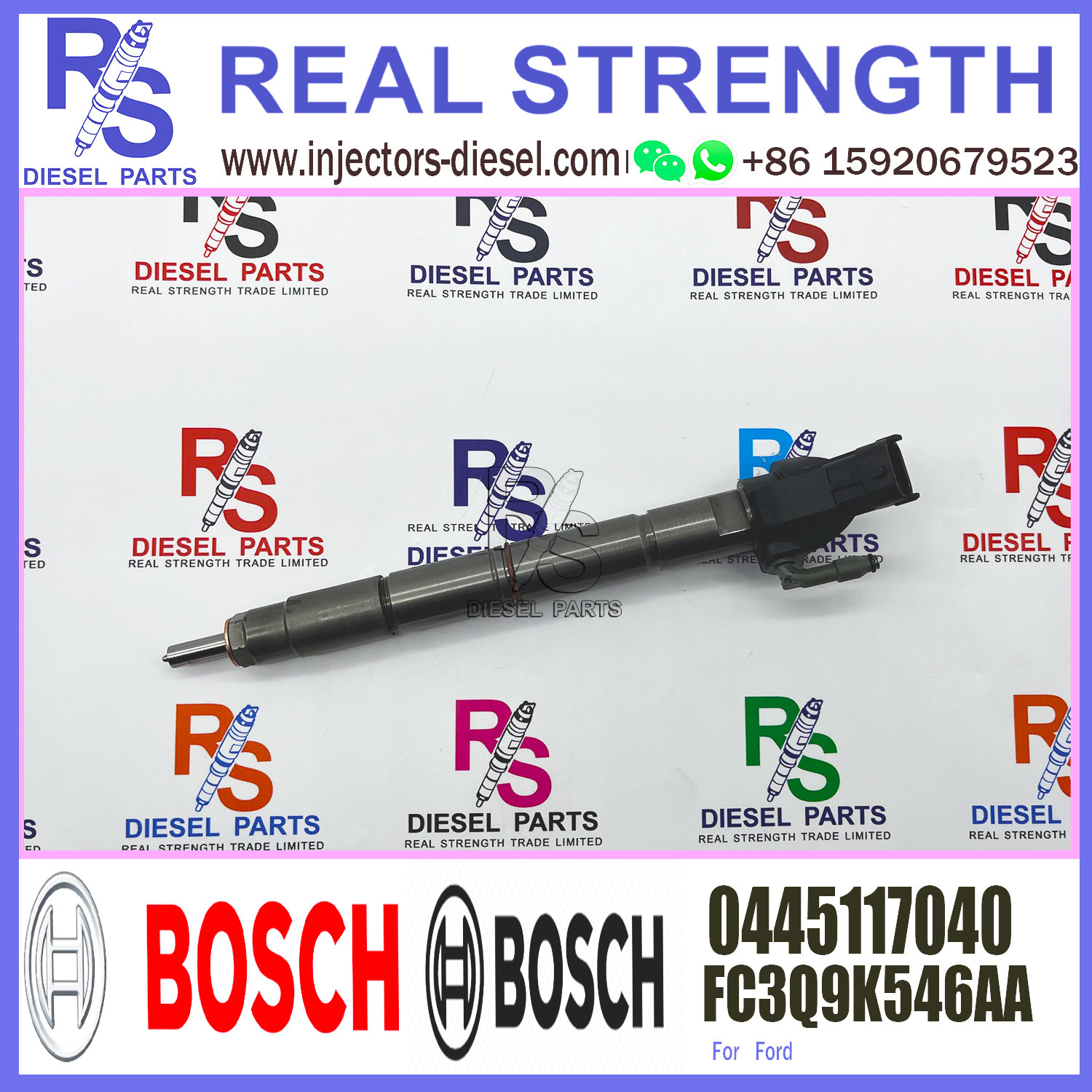 Common Rail Injector 0445117040 FC3Q9K546AA For Ford
