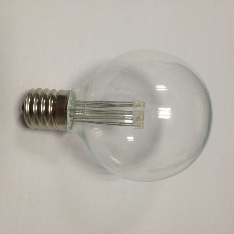 decoration lamp LED globe bulbs G16.5 E17 120V transparent glass shell