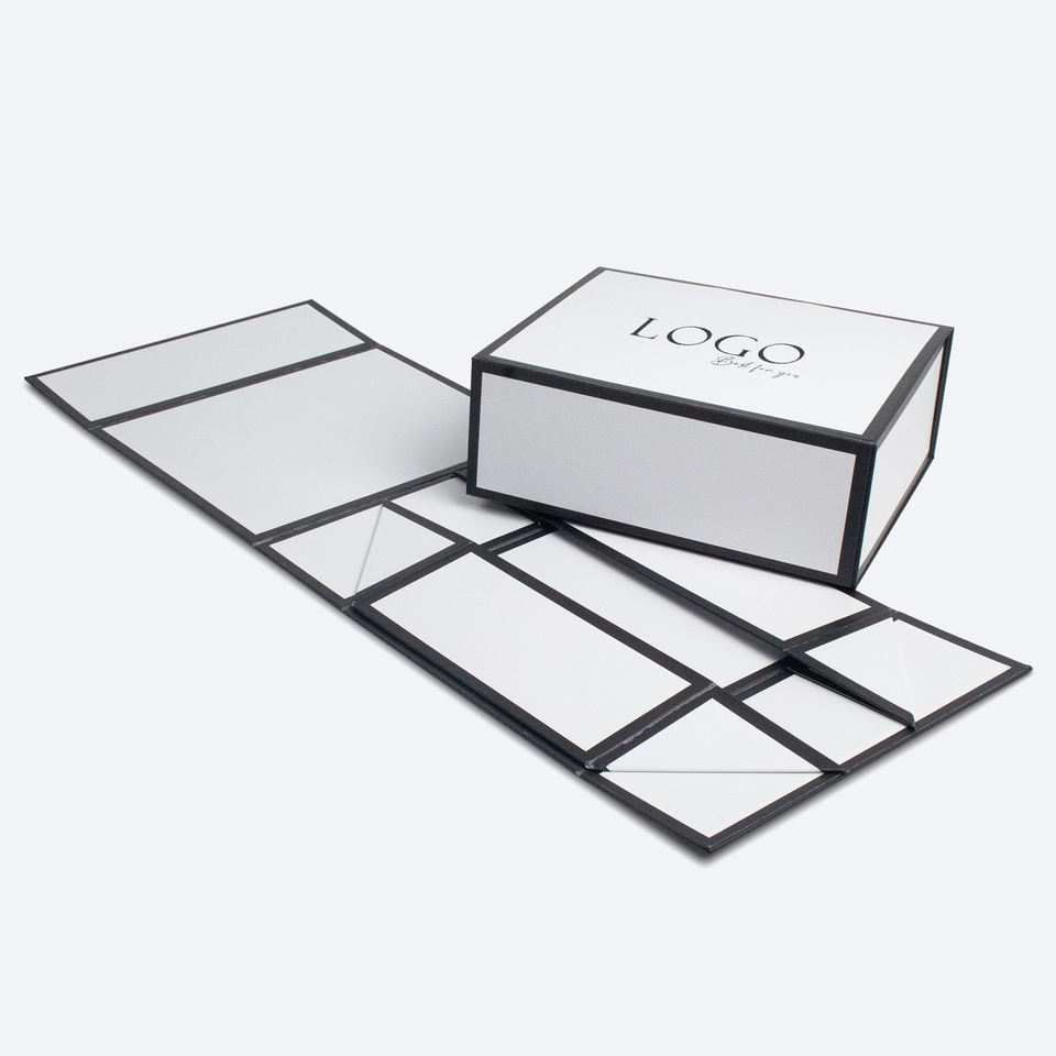 Custom Order Luxury Rigid Folding Magnetic Closure Gift Paper Box with Glossy Lamination