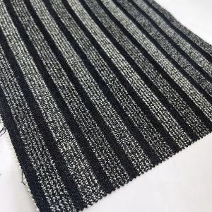 Quality FCL Jacquard Denim Fabric Stretch Jeans Fabric Weaving Stripe Design wholesale