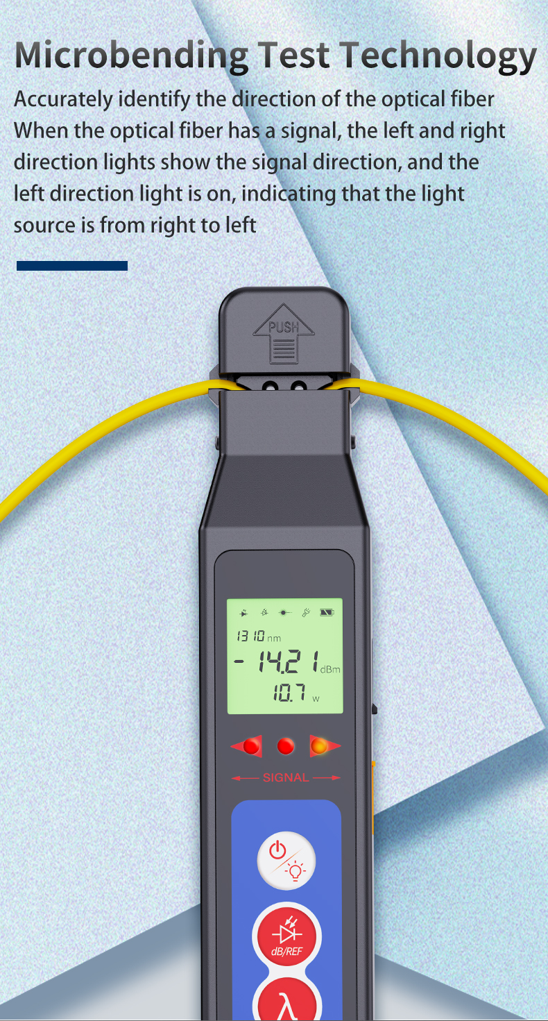 KFI-45 Cable Tester with Fiber Visual Fault Locator VFL and Optical Power Meter Fiber Identifier FOI Detector