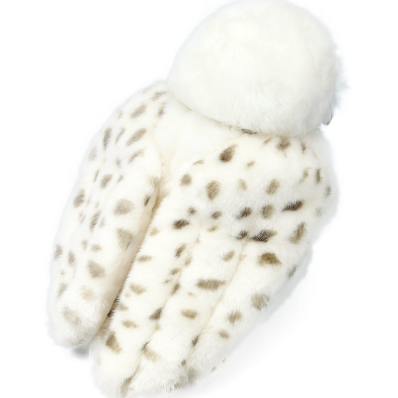 EN71 Machine Washable Head Rotatable White Owl Plush Toy