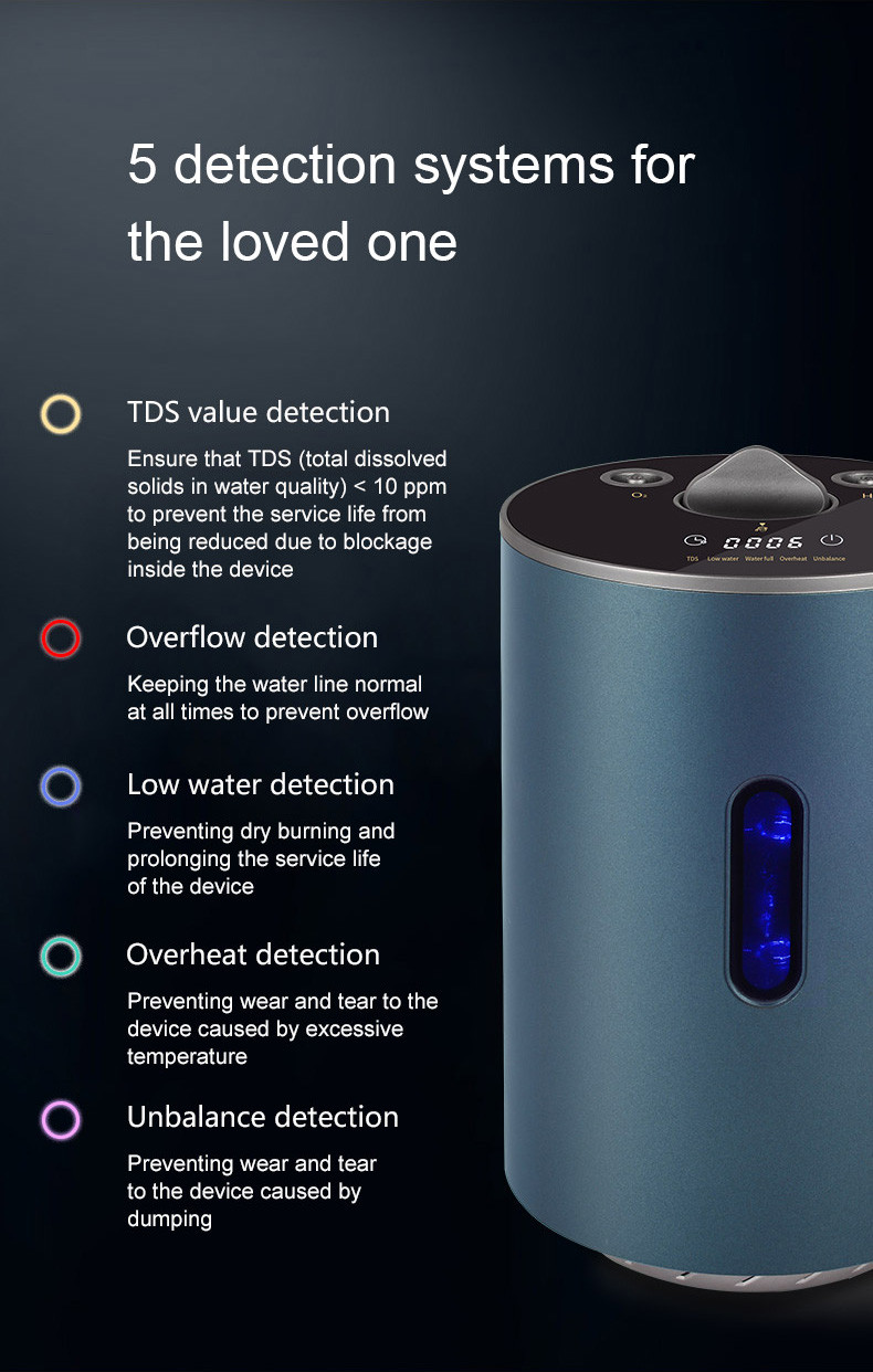 Boosts Immunity 225ml Hydrogen Inhalation Machine Breathing Machine Small Size WEIZI