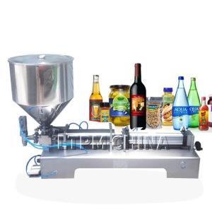 Semi Automatic Ice Cream Water Liquid Honey Juice Sauce Soft Drink Tomato Paste Filling Machine
