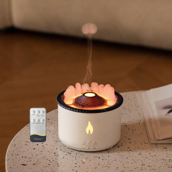 12W Power 2023 Amaz 24V Ultrasonic Volcano Vaporizer Aroma Diffuser Humidifier
