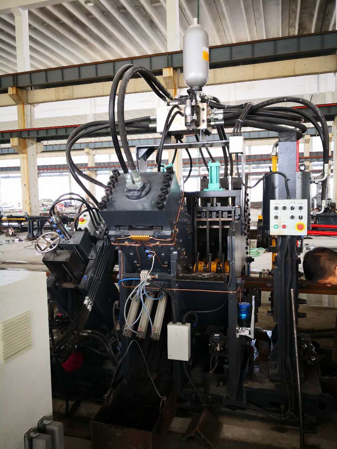 High Speed Cnc Angle Punching Machine, Angle Cutting Machine, CNC Angle Punching Line Model JNC2020G
