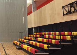 Quality Spectator Telescopic Sports Stadium Seats Recessed Unit Platform With Optional Seat Color wholesale