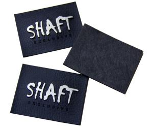 Quality Garment Embossed Leather Patches Healthy In Gold / Silver / Gun wholesale