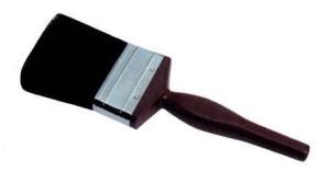 Quality 6mm Black Bristle Paint Brush Lacquered Wood Handle wholesale