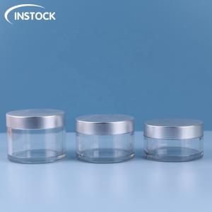 Quality 1oz 2oz 15ml 30ml Skin Care Cream Jar , Cosmetic Clear Plastic Jars With Lids wholesale