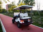 Blue Four-Seat Electric Utility Golf Cart Off-Road Tires 4kw High-Endurance